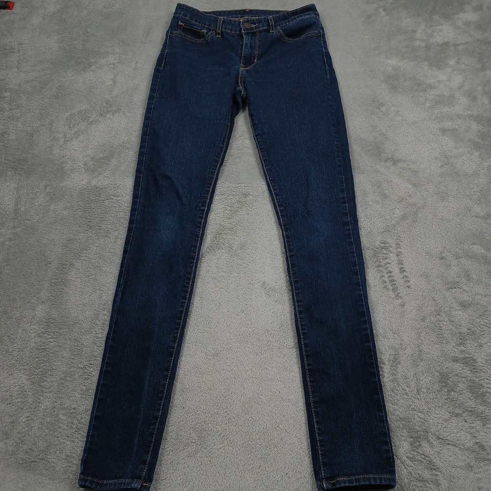 Levis Jeans Womens 26 Blue Denim Skinny Pockets Preppy Casual